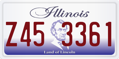 IL license plate Z453361