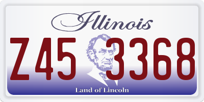 IL license plate Z453368