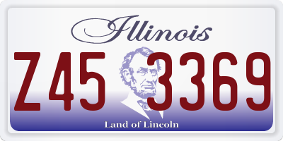 IL license plate Z453369
