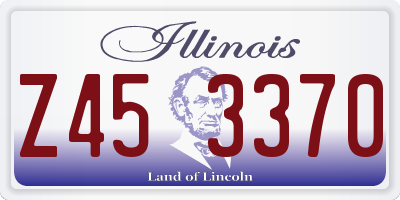 IL license plate Z453370