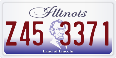 IL license plate Z453371