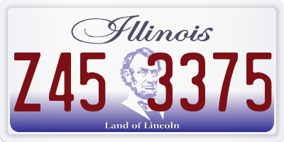IL license plate Z453375