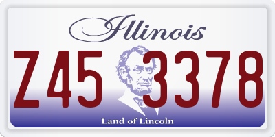 IL license plate Z453378