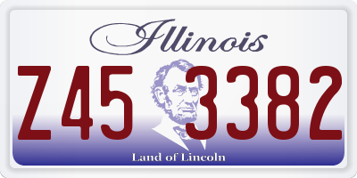 IL license plate Z453382