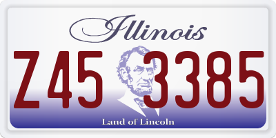 IL license plate Z453385