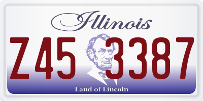 IL license plate Z453387