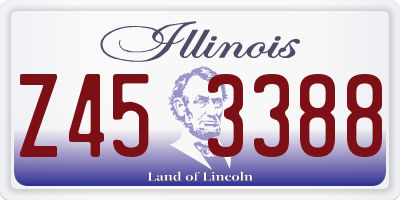 IL license plate Z453388