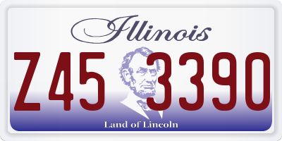 IL license plate Z453390