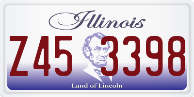 IL license plate Z453398