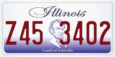 IL license plate Z453402