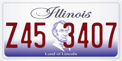 IL license plate Z453407