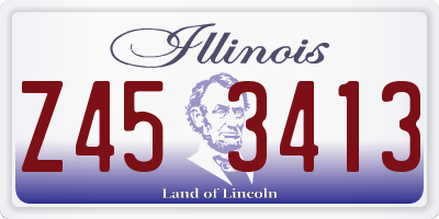 IL license plate Z453413
