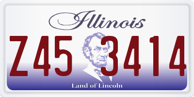 IL license plate Z453414