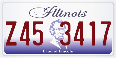 IL license plate Z453417