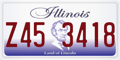 IL license plate Z453418