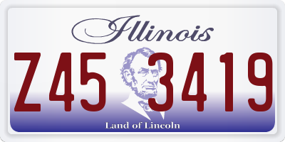 IL license plate Z453419