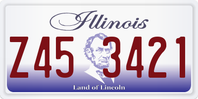 IL license plate Z453421