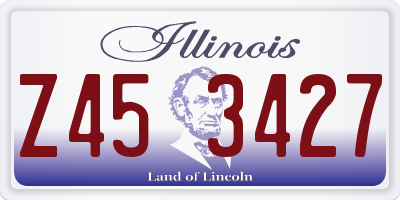 IL license plate Z453427