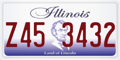 IL license plate Z453432