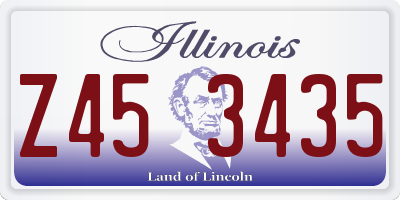 IL license plate Z453435