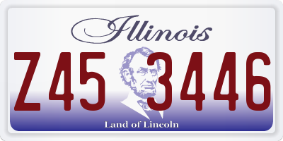 IL license plate Z453446
