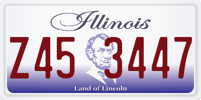 IL license plate Z453447