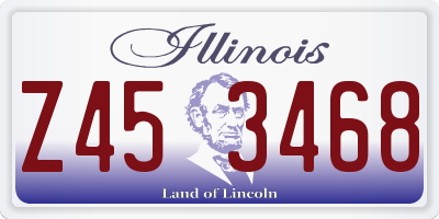 IL license plate Z453468