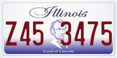 IL license plate Z453475