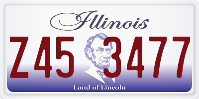 IL license plate Z453477