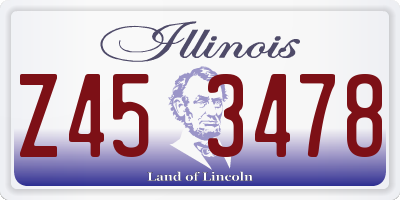 IL license plate Z453478