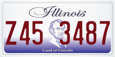 IL license plate Z453487