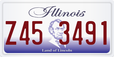 IL license plate Z453491