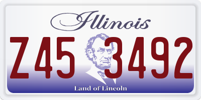 IL license plate Z453492
