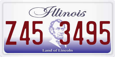 IL license plate Z453495