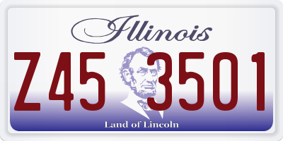 IL license plate Z453501