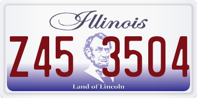 IL license plate Z453504