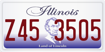 IL license plate Z453505