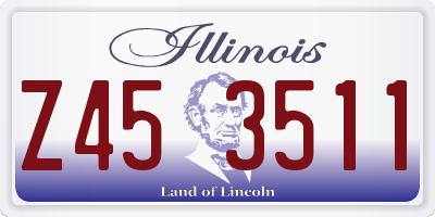 IL license plate Z453511