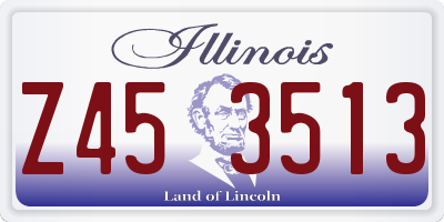 IL license plate Z453513