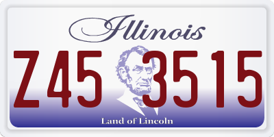 IL license plate Z453515