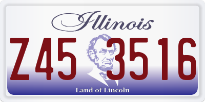 IL license plate Z453516