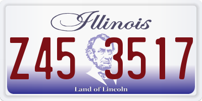 IL license plate Z453517