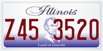 IL license plate Z453520