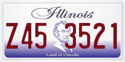 IL license plate Z453521