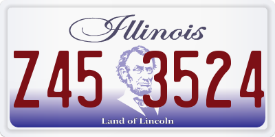 IL license plate Z453524