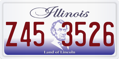 IL license plate Z453526