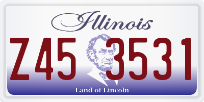 IL license plate Z453531