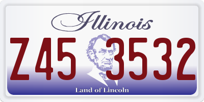 IL license plate Z453532