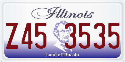 IL license plate Z453535