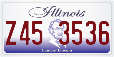 IL license plate Z453536